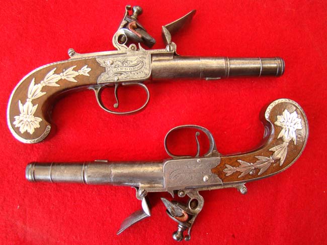 Fine Pair of English Flintlock Box-Lock Pistols by Durs Egg, London, Circa 1780 — image 3